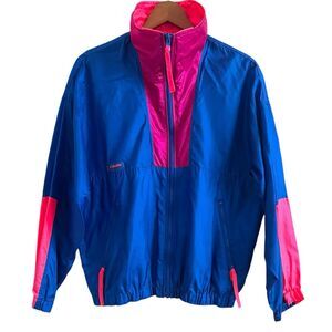 Columbia Intertrainer Vintage Retro Windbreaker Jacket M Lightweight Hip Hop 90s